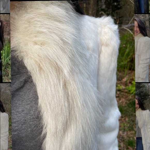 Beautiful rabbit fur coat with fox collar - Picture 16 of 16